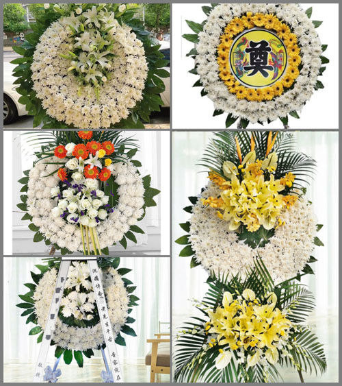 湖北黄冈市罗田县大河岸镇柏塘垸村花圈速递